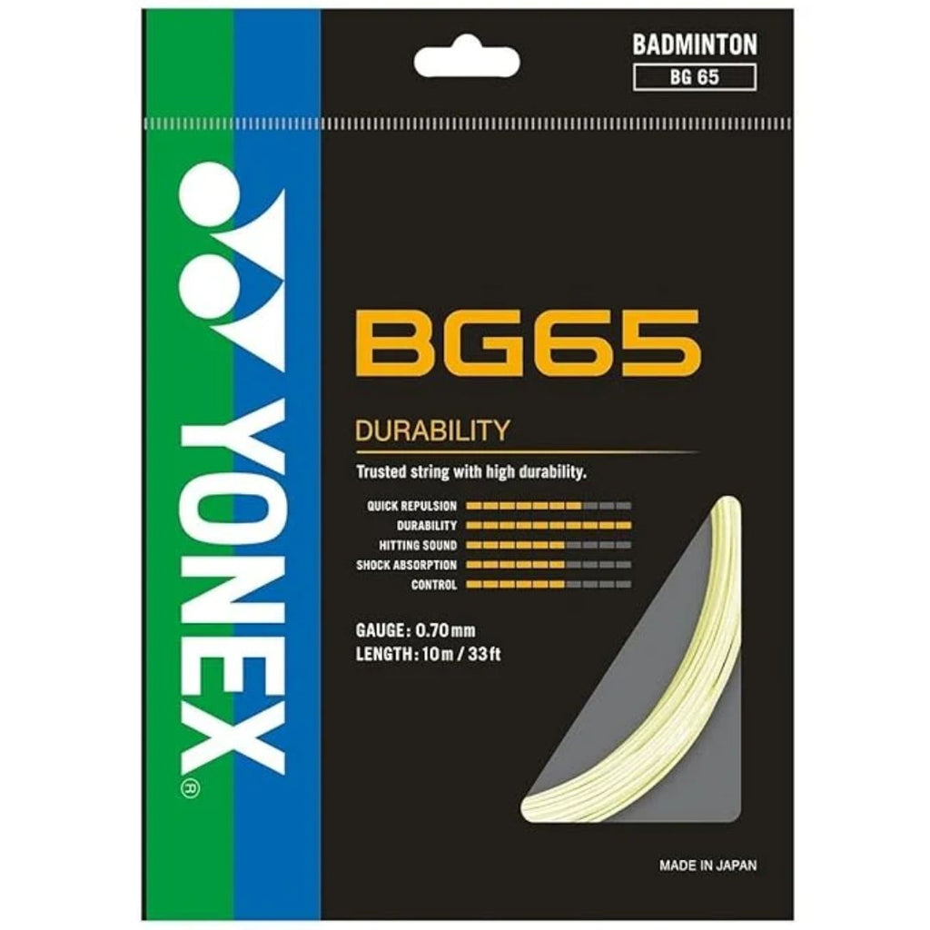 Yonex BG 65 0.70mm Badminton String (Assorted Colors)