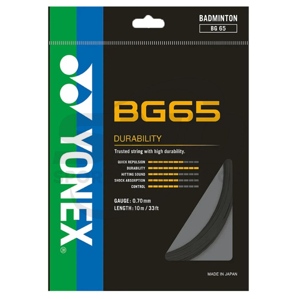 Yonex BG 65 0.70mm Badminton String (Assorted Colors)