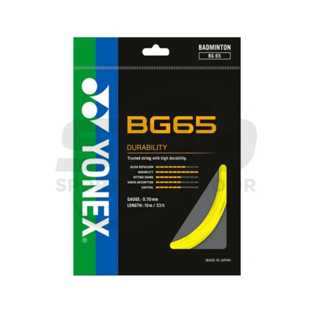 Yonex BG 65 0.70mm Badminton String (Assorted Colors)