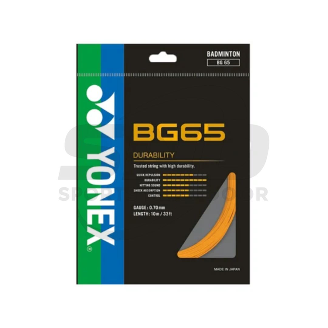 Yonex BG 65 0.70mm Badminton String (Assorted Colors)