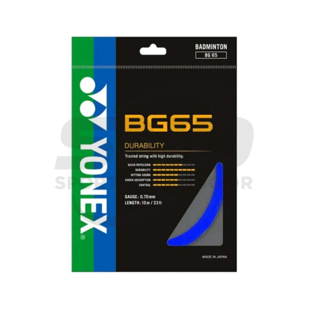 Yonex BG 65 0.70mm Badminton String (Assorted Colors)