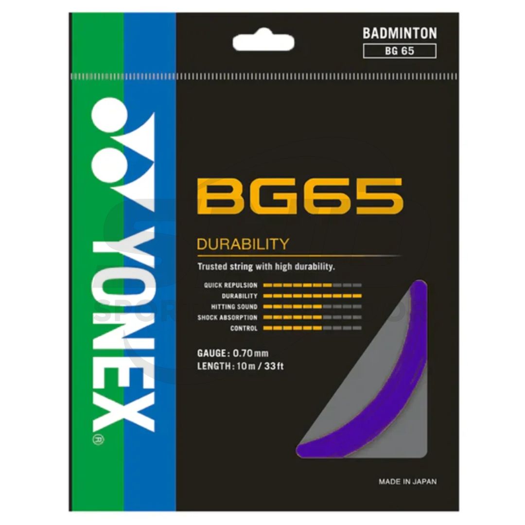 Yonex BG 65 0.70mm Badminton String (Assorted Colors)