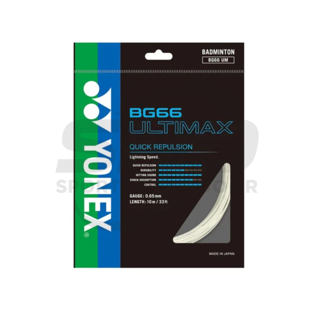 Yonex BG 66 Ultimax Badminton String (Assorted Colors)