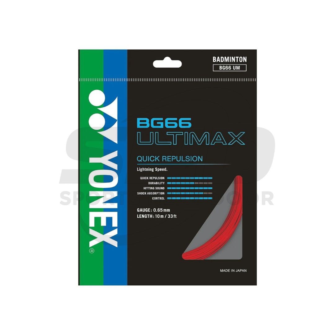 Yonex BG 66 Ultimax Badminton String (Assorted Colors)