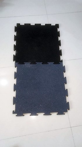 10mm Interlocking Rubber Gym Floor Tile (Assorted Colors)