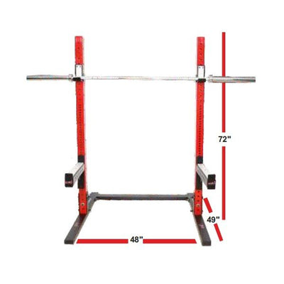 USI Squat Stand With J Cups And Safety Spotter Arms