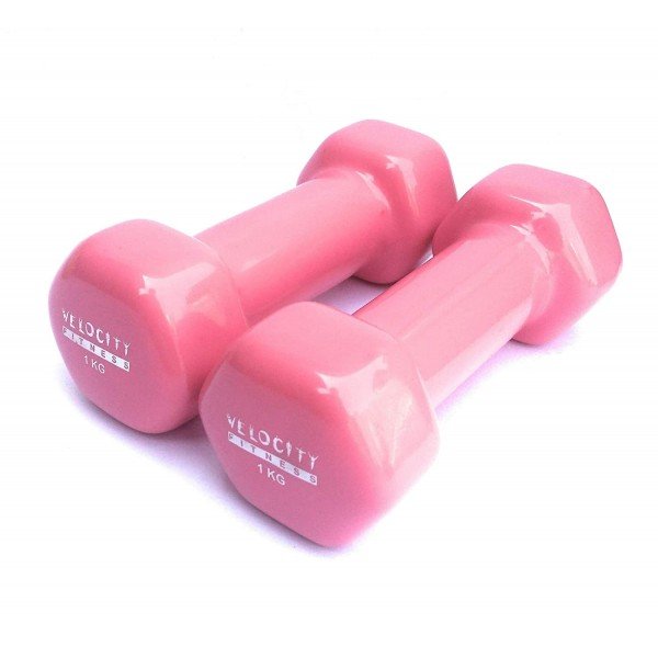 Velocity Fitness Vinyl Dumbbell - Pair (Multi-Color)