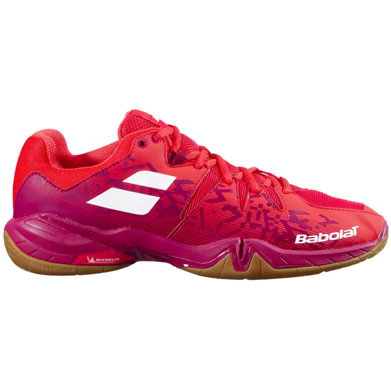 Babolat Badminton Shoes Shadow Spirit Men Cherry Tomato Sports